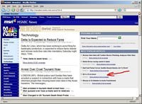 MCA release was one of the most popular technology news on MSNBC newsbot site!